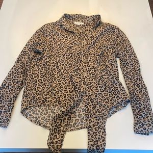 Leopard print blouse